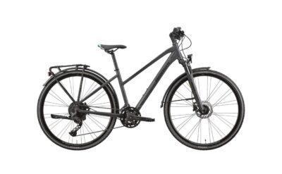 Bianchi Spillo Tourer 28 Jant 43 cm Alçak Kadro Shimano CUES 2x10 Vites Trekking Bisikleti - Mat Gri / Grafit